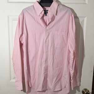 Croft & Barrow Men's Light Pink Striped Button Down Shirt